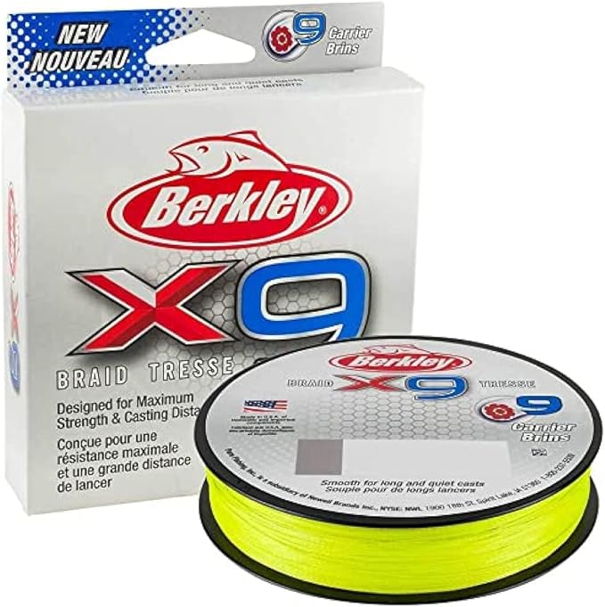 berkley x9 braided fishing line 9 strand braid line for saltwater and freshwater fishing  ?berkley b07jmqswnb