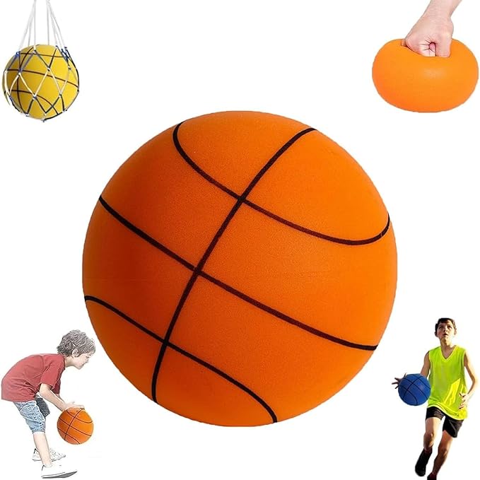 the handleshh silent basketball dribbling indoor silent foam basketball indoor training foam ball uncoated