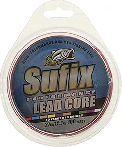 sufix performance lead core 100 yards metered fishing line  ?sufix b003jzie2o
