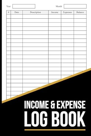 income and expense log book simple income and expense tracker book for small business and personal finance