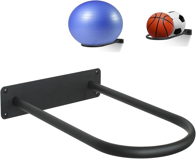 xiao pei premium exercise ball holder yoga ball rack for basketball medicine ball and balance ball storage