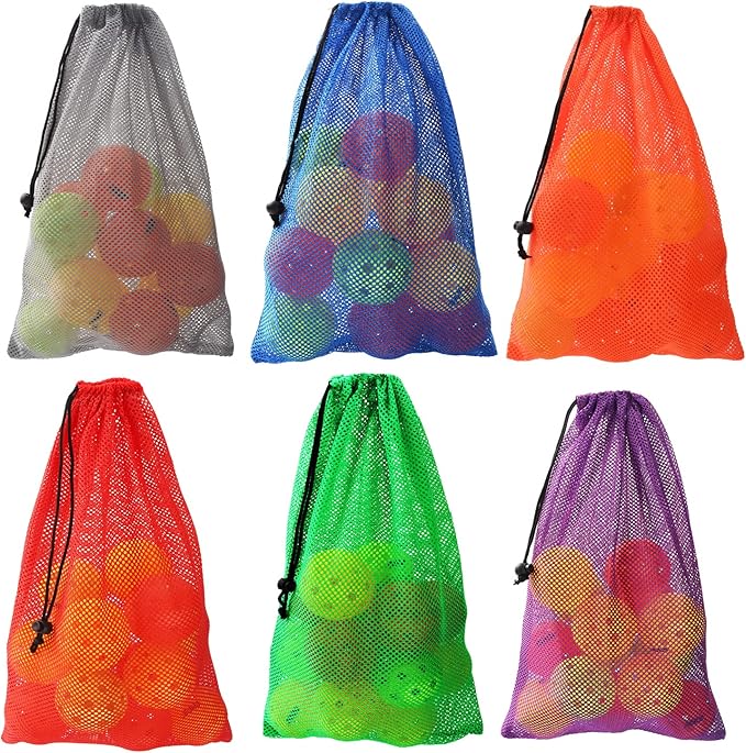 gse mesh sports ball bag for kids and adults mesh sports equipment bag for sports balls beach travel gym