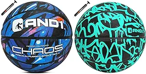 and1 rubber basketball bundle two regulation official size basketballs  ?and1 b0c2kzjrk4