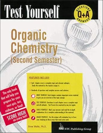 test yourself organic chemistry 1st edition drew h wolfe 0844223689, 978-0844223681
