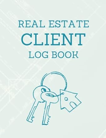 real estate client log book record potential client s appointment management planner and organizer needs to