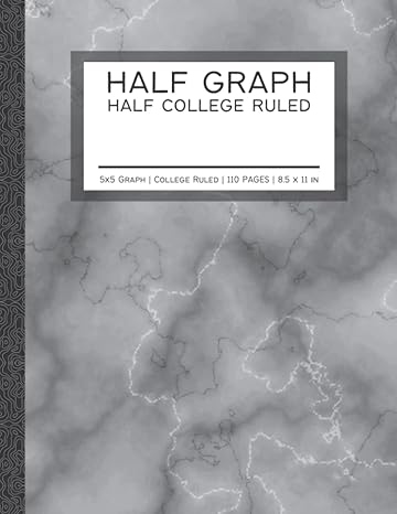 half 5x5 graph half college ruled half 5x5 grid half college ruled composition pages large 8 5x11 in gray