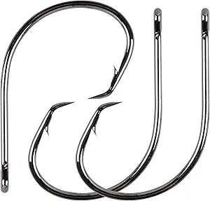 fishing circle hooks saltwater hook 80pcs high carbon steel fishhooks in line straight eye octopus hook for