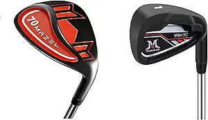 mazel golf black wm x1 iron club and 70 degree sand wedge bundle of 2  ?mazel b0chw45vyd