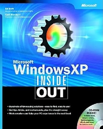 microsoft windows xp inside out book and cd-rom edition ed bott ,carl siechert ,craig stinson 0735613826,