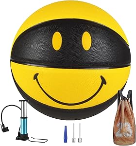 shengy no 7 smiling face basketball sweat absorbing pu leather soft and not hurting hands suitable for