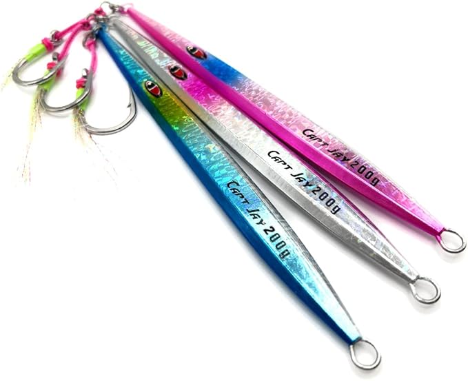 capt jay fishing saltwater jigs speed jigging slow jigging pitching lures vertical jigging artificial lures