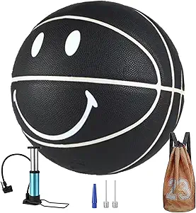 shengy no 7 smiling face basketball sweat absorbing pu leather soft and not hurting hands suitable for