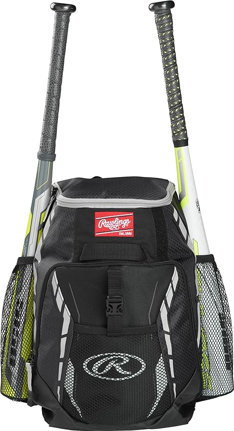 rawlings r400 baseball and softball backpack equipment bag t ball / rec / travel multiple colors  ?rawlings