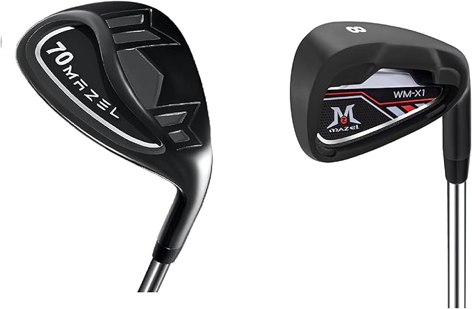 mazel golf black wm x1 iron 1 club and 70 degree sand wedge bundle of 2  ?mazel b0chyhtppc