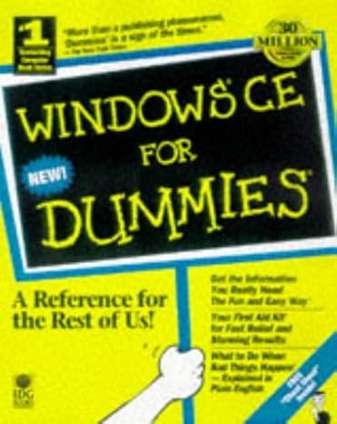 windows ce for dummies 1st edition jinjer simon 0764502603, 978-0764502606