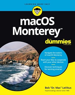 macos monterey for dummies 1st edition bob levitus 1119836964, 978-1119836964