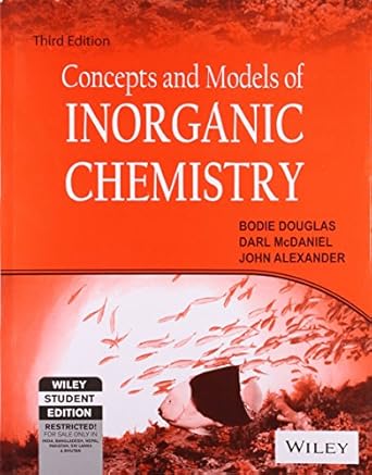 concepts and models of inorganic chemistry 3rd edition bodie e douglas 8126509112, 978-8126509119