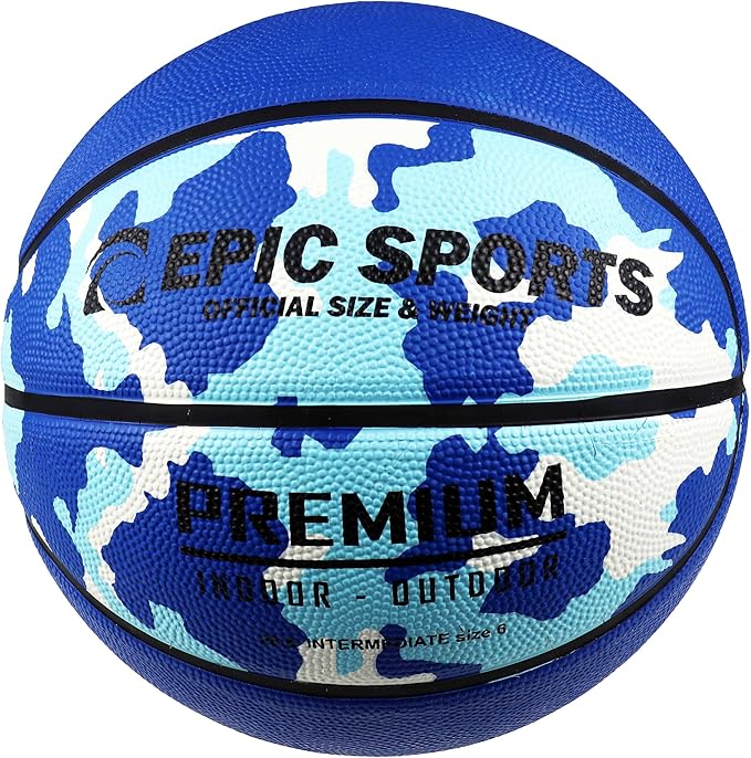 epic multi color camo premium recreational basketballs  ?epic sports b0c6qlyddw