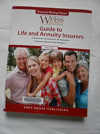 weiss ratings guide to life and annuity insurers 1st edition weiss ratings 1619250306, 978-1619250307