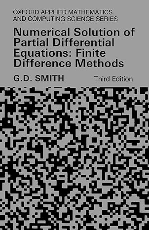 numerical solution of partial differential equations finite difference methods 3rd edition g. d. smith