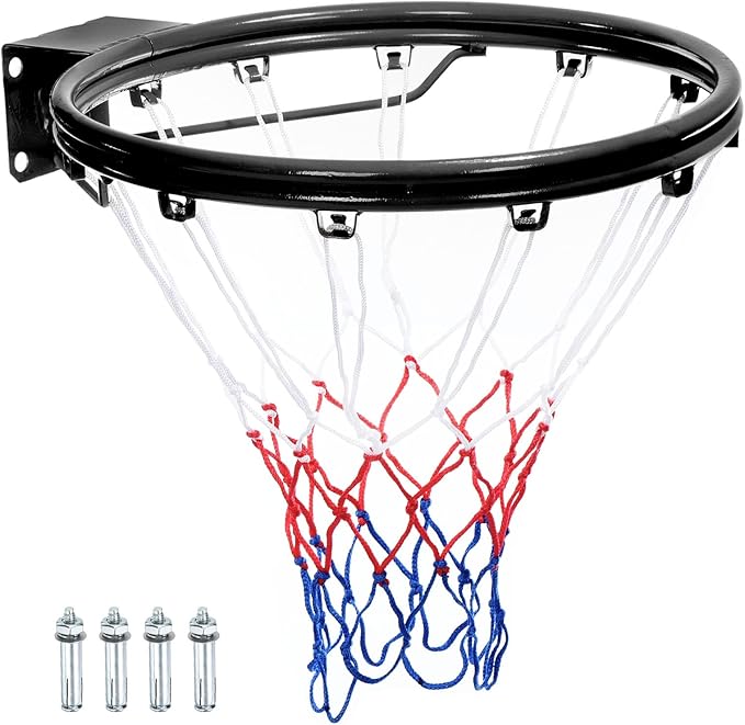 patikil basketball rim replacement wall door mounted hanging standard goal fit most sizes of backboard indoor