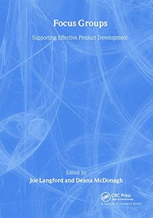 focus groups supporting effective product development 1st edition joe langford ,deana mcdonagh 0415262089,