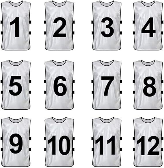 flechr soccer sports 12 pack team shirt training vests jerseys bibs adult youth kids football basketball