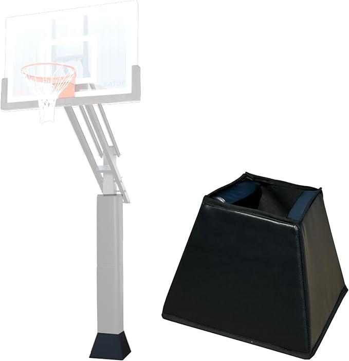 katop square basketball pole paddding fits 4 x4 5 x5 6 x6 pole 2 thick protective pole pad and base pad for