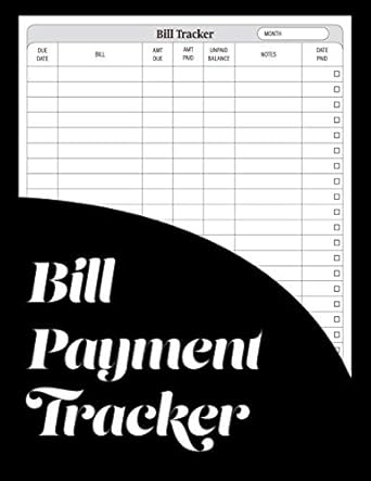 bill payment tracker monthly organizer 1st edition alfred p. hawkins 979-8669205461