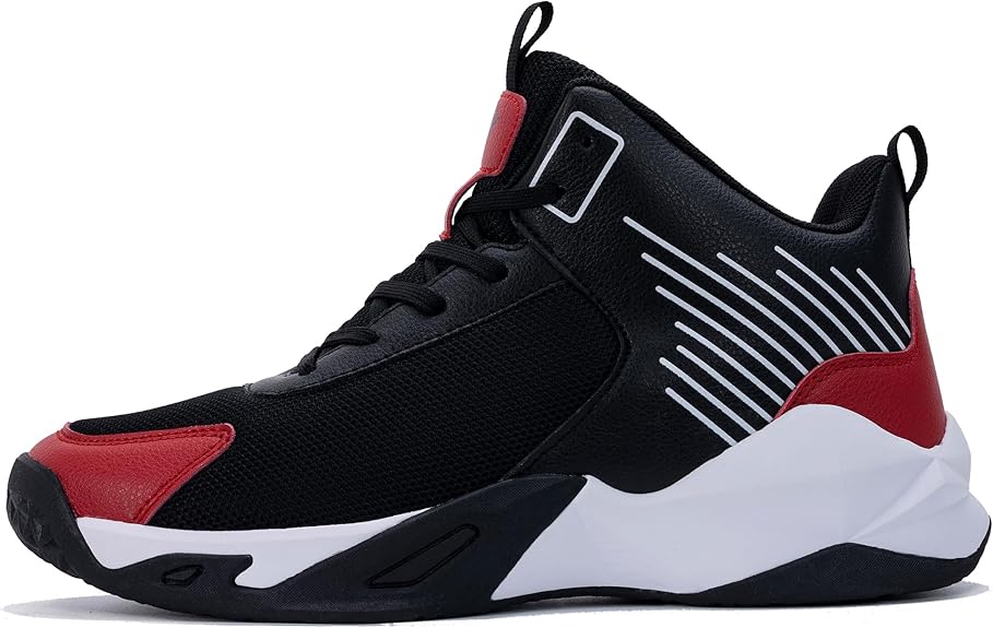 romensi mens basketball shoes lightweight high top running anti slip sports sneakers   b0c95z88h1