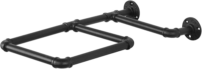 mygift wall mounted metal pipe exercise ball holder yoga ball and stability ball rack home gym and studios 