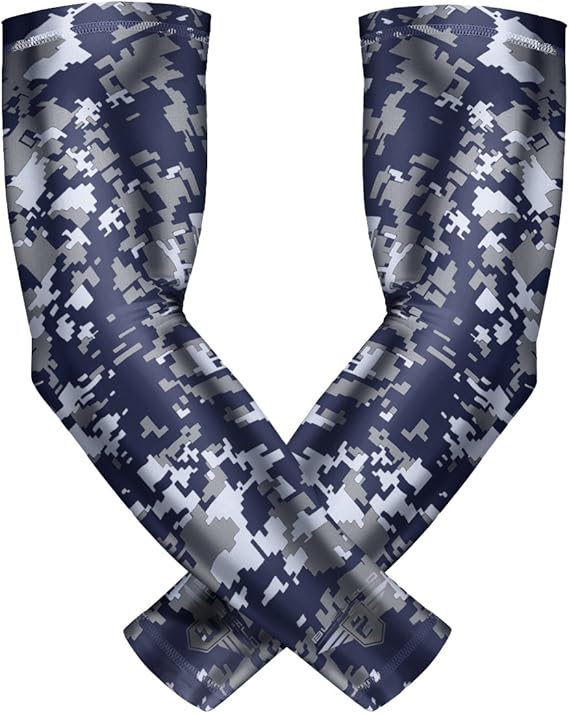 bucwild sports compression arm sleeves 1 pair 2 sleeves youth and adult sizes football baseball basketball