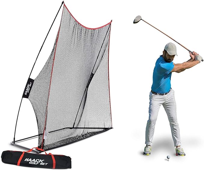 rukket haack golf net practice driving indoor and outdoor golfing at home swing training aids by sec coach