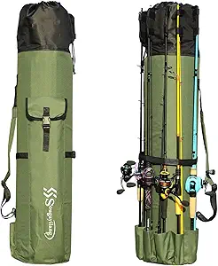 sougayilang fishing rod case organizer pole storage bag fishing rod and reel organizer for travel gift for