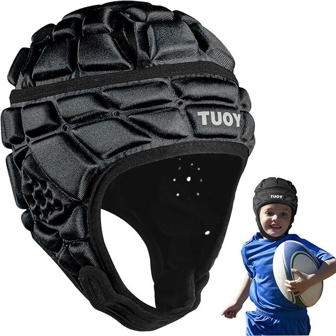 tiaxu tiaxu rugby helmet soft padded headgear 7v7 flag football headguard soccer head protection for youth
