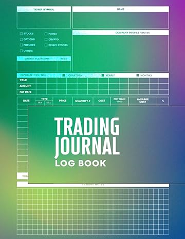 trading journal log book for stock trading and investing 1st edition boodabmc publishing b0cmq6spzl
