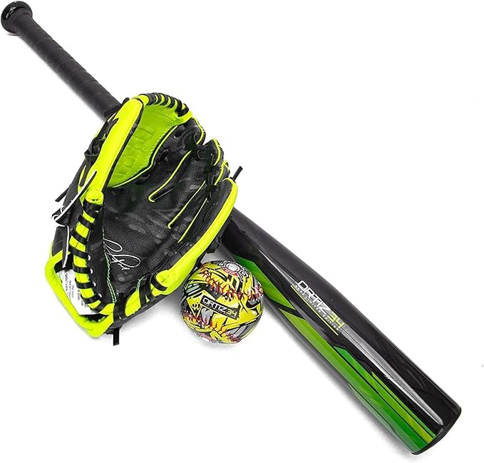 ortiz34 homerun kids tee ball set david ortiz 3 in 1 aluminum baseball bat baseball and youth baseball glove