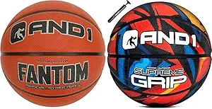 and1 rubber basketball bundle two regulation official size basketballs  ‎and1 b0c2jpb7v8