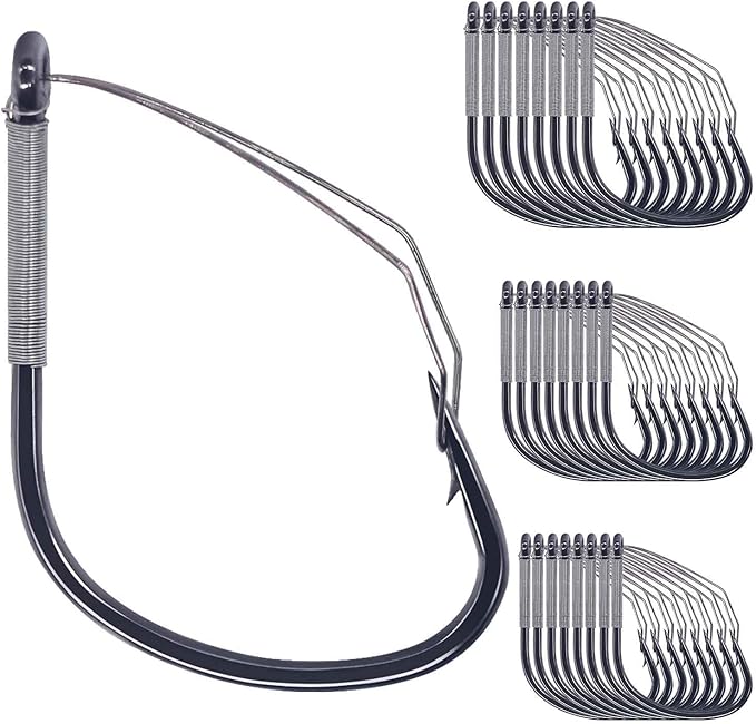 weedless wacky rig hooks bass fishing hooks for wacky rigging worm lure  ‎xfishman b0cbbrtw1x