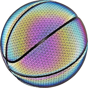 sporting goods glowing reflective basketball basketball size 7 glow in the dark for training indoor outdoor