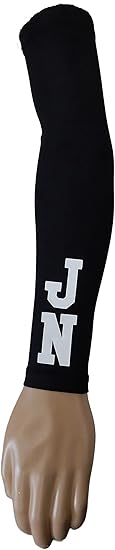 sportsfarm custom number/initials baseball football basketball soccer arm sleeve black   b0b786hp5d