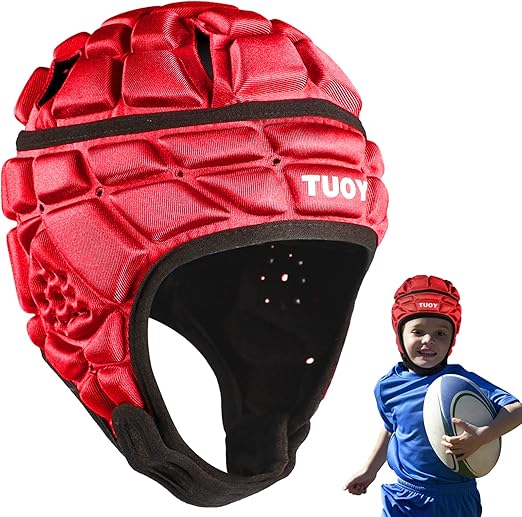 tiaxu tiaxu rugby helmet soft padded headgear 7v7 flag football headguard soccer head protection for youth