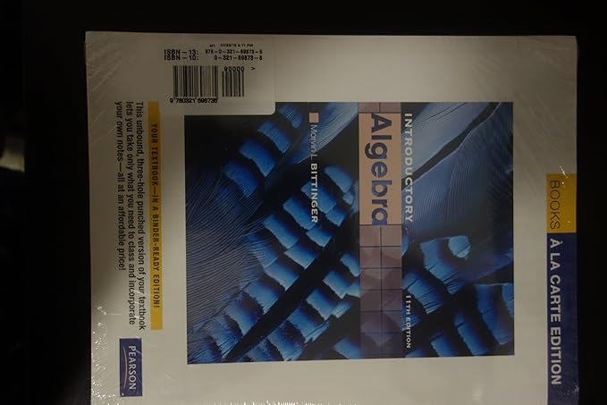 introductory algebra 11th edition marvin l. bittinger 0321599217, 978-0321599216