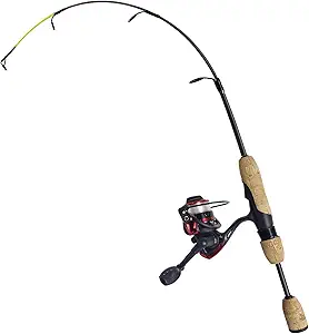 aventik ultralight ice fishing rod and reel combo 24/26/28/30/32 inch medium light fast action multi species