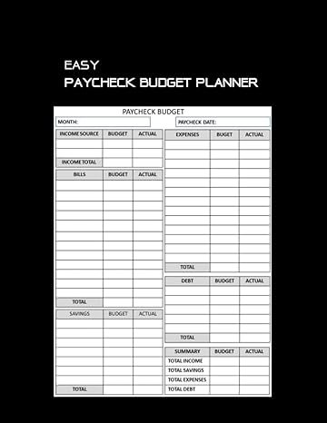 easy paycheck budget planne mastering money management and achieving financial results  roy darling b0cm126v4m