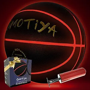 omotiya glow in the dark basketball led light up basketball night glowing ball boys girls sports gifts