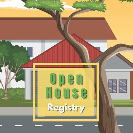open house registry an elegant book for guest registration the ideal gift for real estate agents and realtors