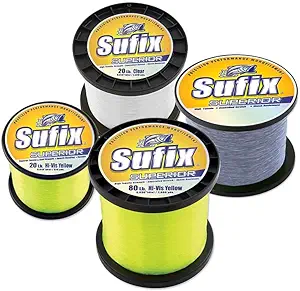 sufix superior 2kg spool size fishing line  ?sufix b000aljens