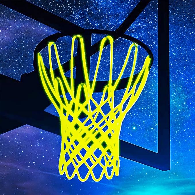 basketball net heavy duty glow in the dark standard indoor or outdoor rims 2024 professional quality luminous