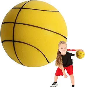faiulo silent basketball lightweight quiet balls impact resistant training ball with countless small holes